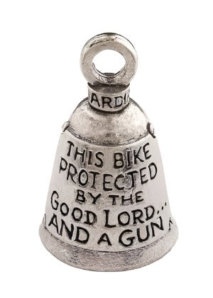 This Bike Protected By The Good Lord And A Gun Bell by Guardian Bell