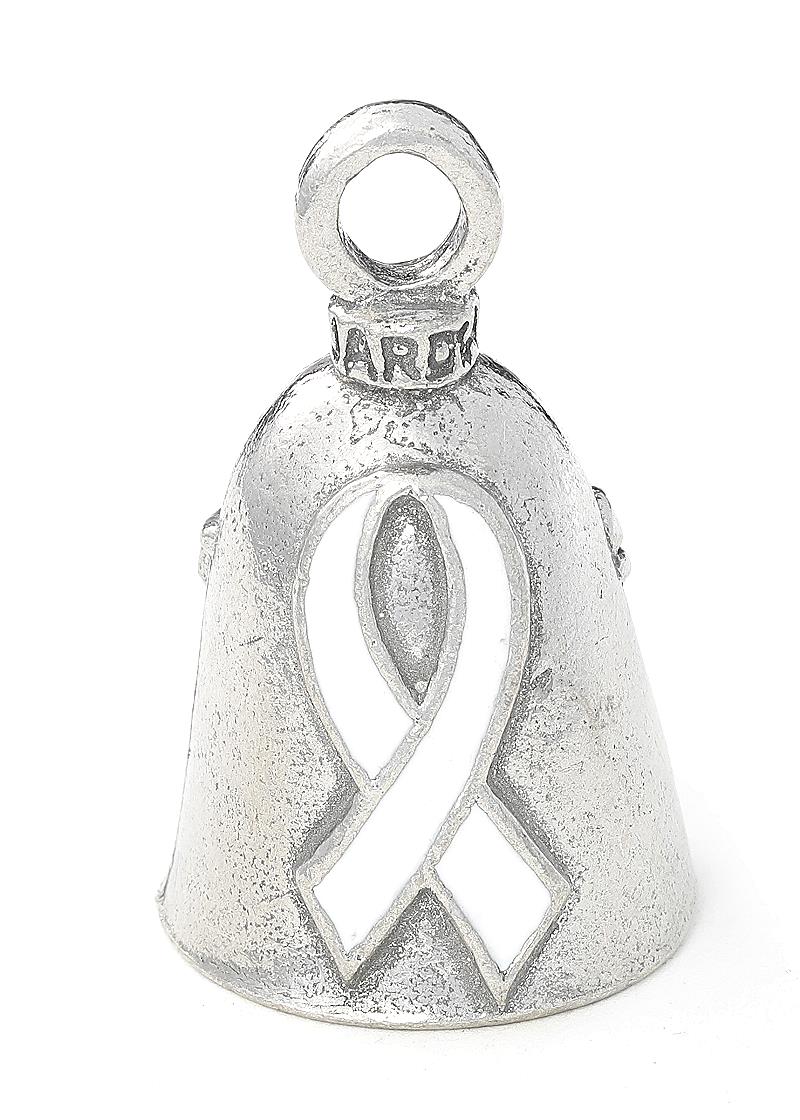 Support The Cause White Ribbon Bell by Guardian Bell